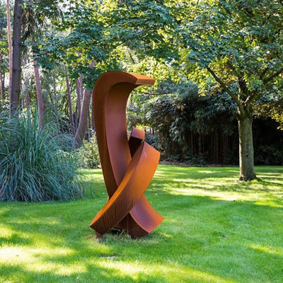 OEM che sopravvive il metallo d'acciaio Rusty Metal Yard Sculptures Outdoor delle sculture del prato inglese