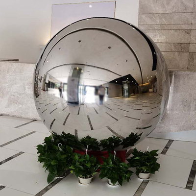 Scultura moderna del metallo della scultura dello specchio del giardino della sfera di H250cm all'aperto