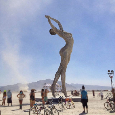 signora ballante Customized della grande scultura di acciaio inossidabile di altezza di 500cm
