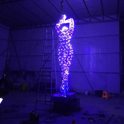 signora ballante Customized della grande scultura di acciaio inossidabile di altezza di 500cm