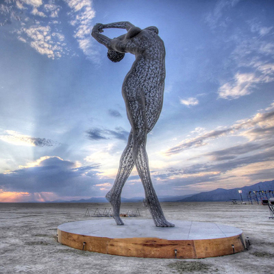 signora ballante Customized della grande scultura di acciaio inossidabile di altezza di 500cm