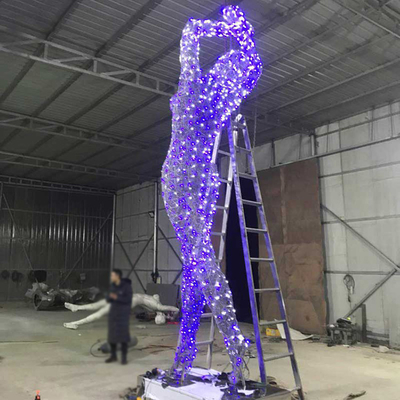 signora ballante Customized della grande scultura di acciaio inossidabile di altezza di 500cm