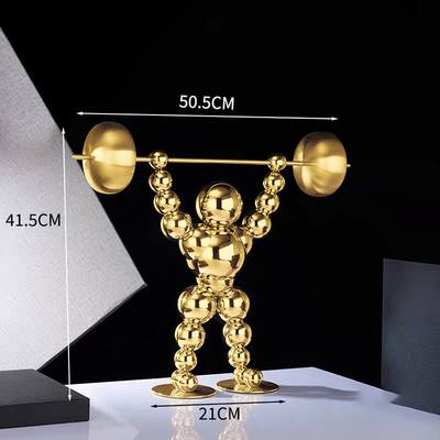 statue di ginnastica della scultura di acciaio inossidabile di altezza di 41.5cm per la casa