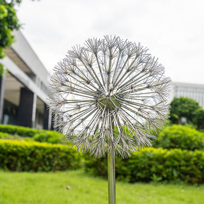 giardino di Art Electroplate Dandelion Shape For dell'iarda di acciaio inossidabile 304 316