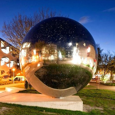 Scultura di acciaio inossidabile della sfera vuota di H245cm per la decorazione all'aperto