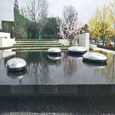 Il giardino dimensionale della scultura dello specchio del ciottolo 3 orna su misura