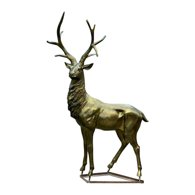 Il CE ha certificato decorativo a grandezza naturale della scultura bronzea della statua bronzea all'aperto degli alci