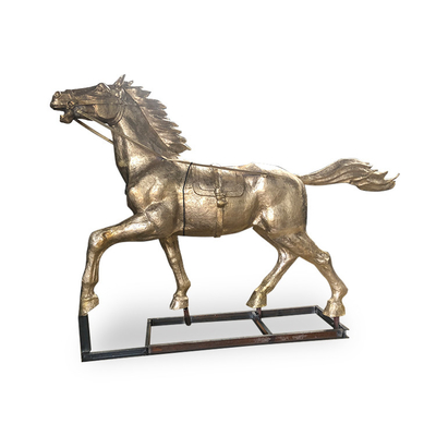 Scultura bronzea all'aperto standard dello SGS H140cm, statua bronzea del giardino del cavallo