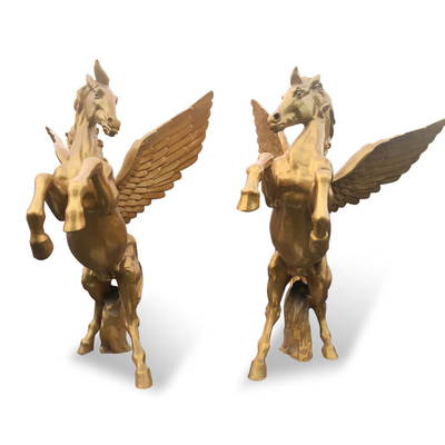 La resina elabora la scultura bronzea all'aperto, ODM dell'OEM spesso d'ottone della scultura 5mm del cavallo