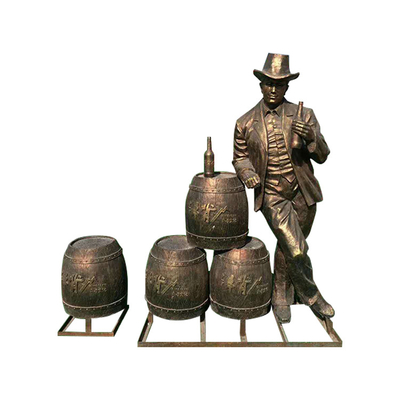 Tradizionale bronzeo delle statue del giardino dell'oggetto d'antiquariato del giardino 200cm di Gnee progettato