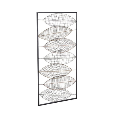 22x46 misura la decorazione in pollici d'annata della casa di Art Luxury 3D della parete della foglia del metallo