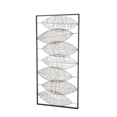 22x46 misura la decorazione in pollici d'annata della casa di Art Luxury 3D della parete della foglia del metallo