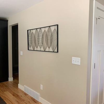 22x46 misura la decorazione in pollici d'annata della casa di Art Luxury 3D della parete della foglia del metallo