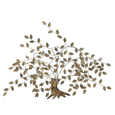 parete nordica Art Decor Metal Tree Wall Art For Home del metallo dell'oro di 125cm