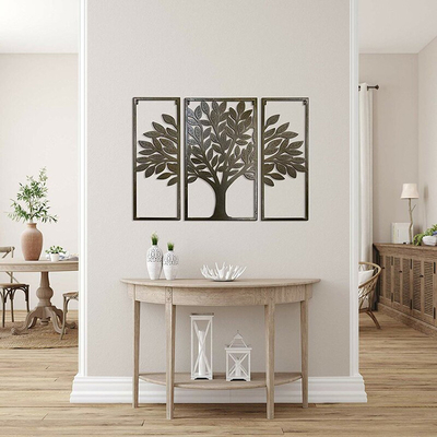 Pollici di arte 32*24*5 della parete del metallo di Art Decor Tree Of Life della parete del metallo dello schermo di taglio del laser