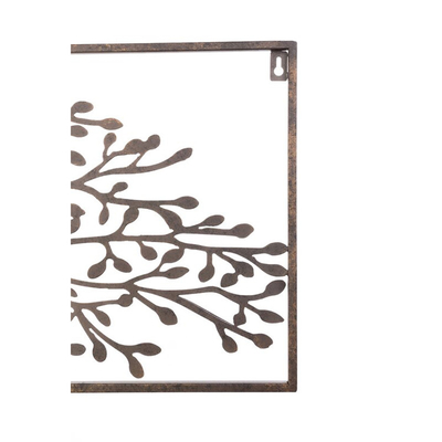 Parete rettangolare Art Decor Tree Designed Customized del metallo del giardino di Gnee