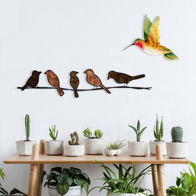 Il giardino 6&quot; di Gnee parete contemporanea dell'uccello del metallo di altezza scolpisce dell'interno