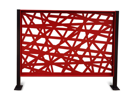 Pannello d'acciaio dipinto rosso dello schermo di taglio del laser GN-SP-166 con il modello geometrico