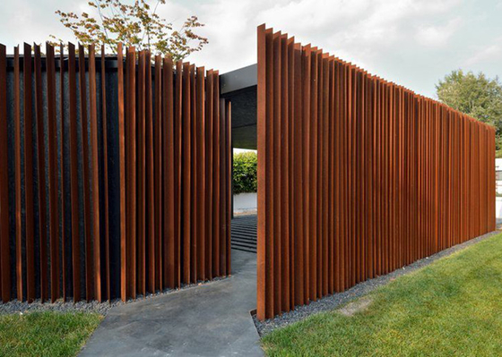 recinto d'acciaio Panel Exterior Design di Corten dell'alto giardino di 2m per residenziale