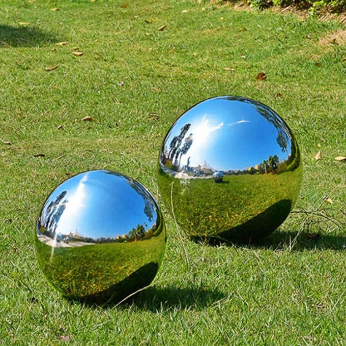 Scultura moderna all'aperto di acciaio inossidabile della sfera dell'estratto di forma della palla della statua di qualità