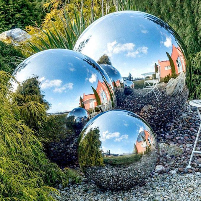 Scultura moderna all'aperto di acciaio inossidabile della sfera dell'estratto di forma della palla della statua di qualità